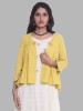  Yellow Hand Embroidered Coat